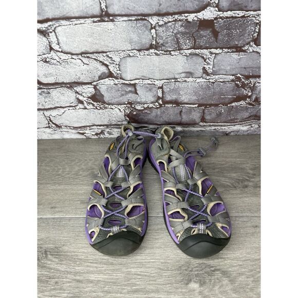 Keen Purple Gray Waterproof Fisherman Hiking Trail Sandals Women Sz 8M US/38.5EU - Picture 2 of 16